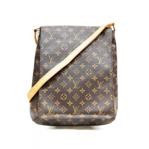 100% Authentic Louis Vuitton Musette Brown Monogram Shoulder Bag - Picture 1 of 9
